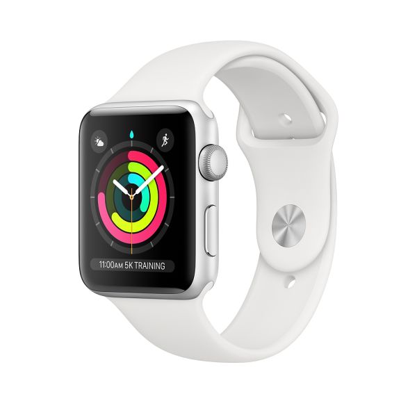 Apple Watch Series 3 42mm Silver Aluminum Case With White Sport Band Gps Mtf22 Price In Pakistan