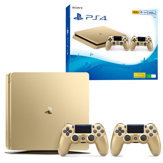 Sony Ps4 Slim Gold Console 500gb Limited Edition 2 X Controllers Price In Pakistan