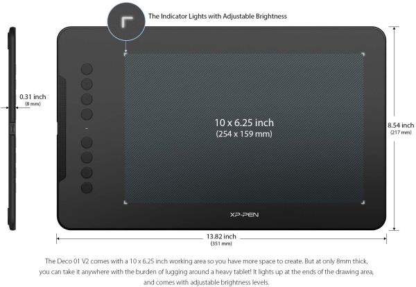 Xp Pen Deco 01 V2 Digital Graphics Drawing Tablet Price In Pakistan The stylus pen that accompanies deco 01 v2 is the p05, and it is one nice looking pen. xp pen deco 01 v2 digital graphics drawing tablet