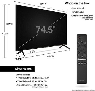 Samsung 75tu8000 Crystal Uhd 4k Smart Tv Price In Pakistan