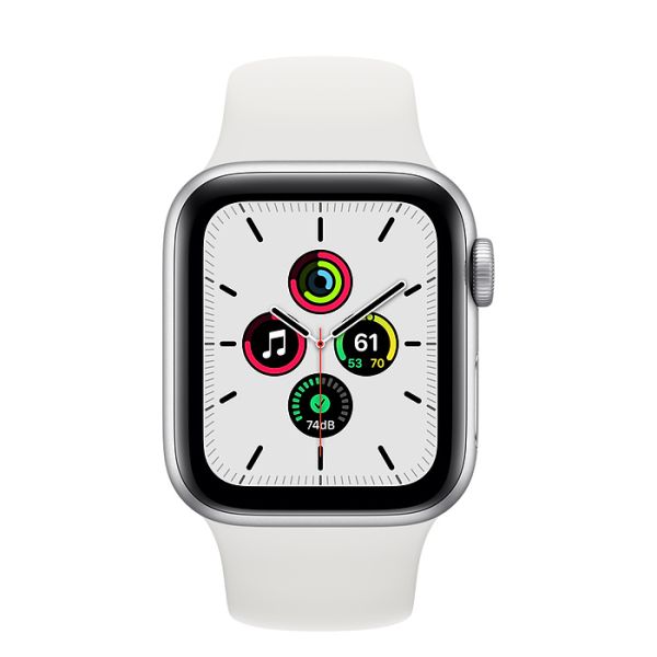 Apple Watch Series SE 40mm GPS Silver Aluminum Case with White Sport Band Price in Pakistan