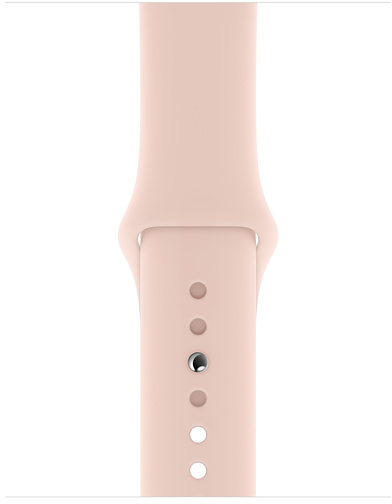 40mm gold aluminum case with pink sand sport band