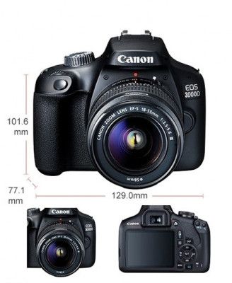 Canon EOS 3000D Digital Camera 18-55 DC III Lens Price in Pakistan
