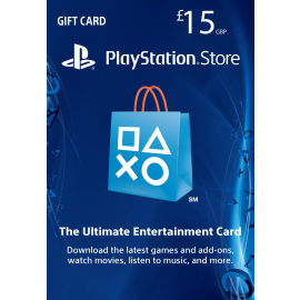 Sony PlayStation Store 15£ PSN Gift Card - PS3/ PS4/ PS Vita UK Region [Digital Code]