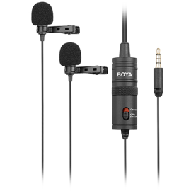 Boya M1DM Dual Lavalier Universal Microphone