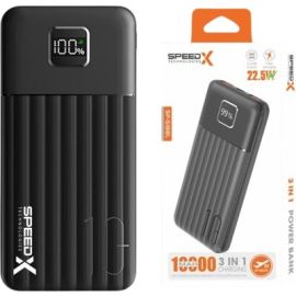 Speed X SP-S188L 3IN1 (22.5W) 10000mah Fast Charging Power Bank