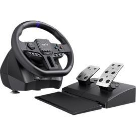 PXN V900 Gen2 Gaming Steering Wheel with 2 Pedals – Black
