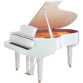 Yamaha C6 PWH Grand Piano polished White New CF technology New soundboard with stability of the crown
