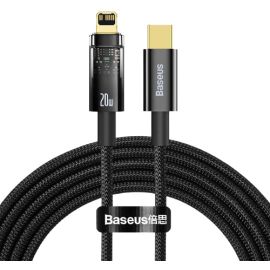 Baseus Explorer Series Auto Power-Off Fast Charging Data Cable Type-C to IP 20W 2m Black
