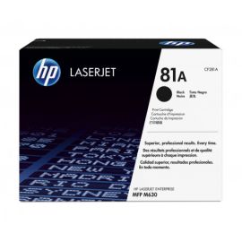 HP 81A Black Original LaserJet Toner Cartridge, CF281A  