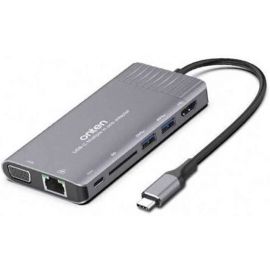Onten 95117 TYPE C TO HDMI/VGA/GIGABIT LAN/SD/USB3.0*2/AUX/PD