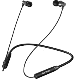 Lenovo HE05 Neckband Bluetooth Headset - Black