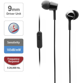Sony MDR-EX155AP In-Ear Headphones with Mic