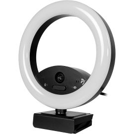 Arozzi Occhio True Privacy Webcam with Adjustable LED Ringlight