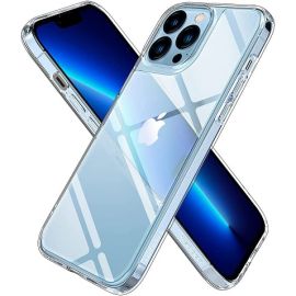 Spigen Apple iPhone 13 Pro Max ACS03214 Quartz Hybrid Glass with Drop Protection – Crystal Clear Back Case