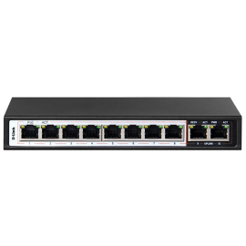 D-Link DES-F1010P-E 10-Port PoE Switch with 8 Long Reach 250m PoE Ports and 2 Uplink Ports
