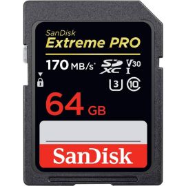 SanDisk 64GB Extreme PRO SDXC UHS-I 170MB/s C10 Memory Card