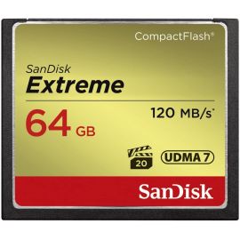 SanDisk Extreme 64GB Compact Flash Memory Card Up To 120MB/s