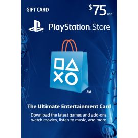 Sony PlayStation Store 75$ Gift Card - PS3/ PS4/ PS Vita PSN [Digital Code]