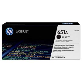 HP 651A Black Original LaserJet Toner Cartridge (CE340A) 