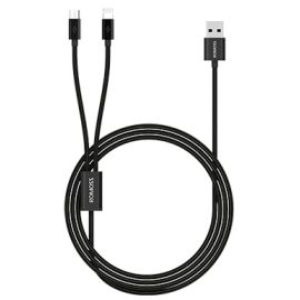 ROMOSS CB 209 Nylon-braided Lightning & Micro USB 2-in-1 Cable