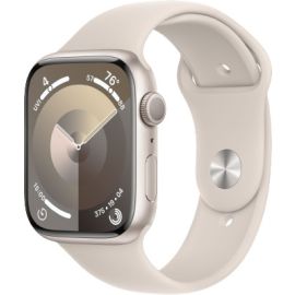 Apple Watch Series 9 45mm Starlight Aluminum Case With Starlight Sports Band