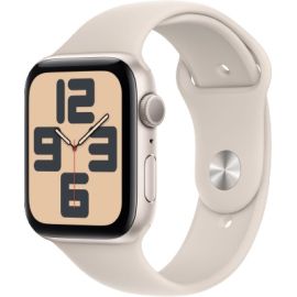 Apple Watch SE 44mm Starlight Case With Starlight Sports Band (2023)