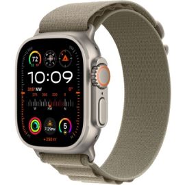 Apple Watch Ultra 2 49mm Titanium Case With Olive Alpine Loop