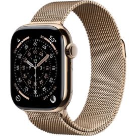 Apple Watch Series 11 42MM Gold Titanium Case With Gold Milanese Loop (MF8Y4LW)