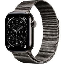 Apple Watch Series 11 42mm Slate Titanium Case with Slate Milanese Loop (MF8U4LW)