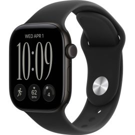 Apple Watch Series 12 GPS 42mm Black Aluminum Case with Black Sport Band