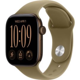 Apple Watch Series 12 GPS 42mm Dark Bronze Aluminum Case with Olive Sport Band