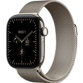 Apple Watch Series 12 GPS + Cellular 42mm Natural Titanium Case with Natural Milanese Loop - Mjgh4ls
