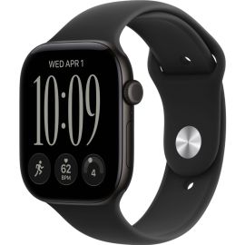 Apple Watch Series 12 GPS + Cellular 46mm Black Aluminum Case with Black Sport Band