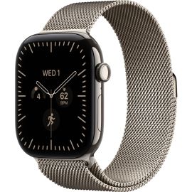 Apple Watch Series 12 GPS + Cellular 46mm Natural Titanium Case with Natural Milanese Loop - Mjgp4ls