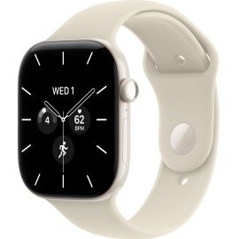 Apple Watch Series 12 GPS + Cellular 46mm Pearl White Ceramic Case with Sand Sport Band - Mjh14ls