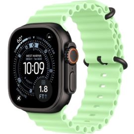 Apple Watch Ultra 3 GPS + Cellular 49mm Black Titanium Case with Neon Green Ocean Band (MF254)