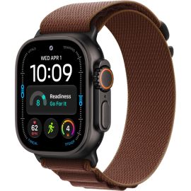 Apple Watch Ultra 4 GPS + Cellular, 49mm Black Titanium Case with Burgundy Alpine Loop Band - Mjc14ls