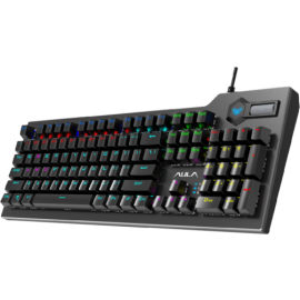 AULA F2063 Multimedia Mechanical RGB Macro Software Blue Switch Gaming Keyboard