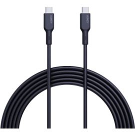 Aukey Circlet Blink 100W PD Soft Silicone Usb-C to Usb-C 1.8m Cable Black (CB-SCC102)
