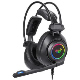 AULA S600 USB Wired RGB 7.1 Surround Sound with Mic Gaming Headset