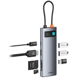 Baseus Metal Gleam Series 4K@60Hz 7 Port USB C Hub 
