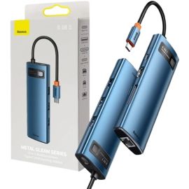 Baseus 8 in 1 Hub Adapter USB C to 3x USB 3.0 + HDMI + USB C PD 4K HD