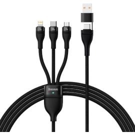 Baseus Flash Series Two for Three Fast Charging Cable U+C to M+L+C 100W