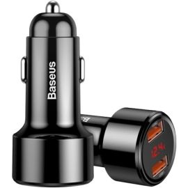 Baseus Magic Series 45W 6A Car Charger U+U Black