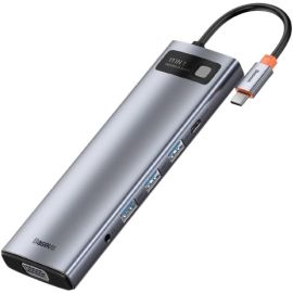 Baseus Metal Gleam Series 11 in 1 Multifunctional Type-C HUB Docking Station – CAHUB-CT0G