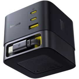 Baseus Super Gan 100W USB C Retractable Cable Desktop Charger