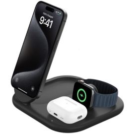 Belkin 3 in 1 Magnetic Foldable Wireless Charger with Qi2 15W