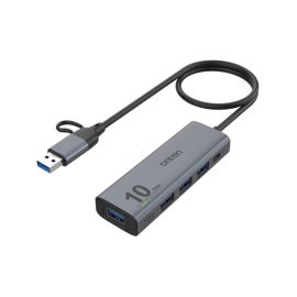 Onten UCA611 5 in 2 Type C + USB to 4-Port USB3.2 Gen 2 10G Hub