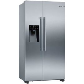 Bosch KAI93VI30M 22 CUFT Series 4 American Side By Side Refrigerator Silver (with anti-fingerprint)